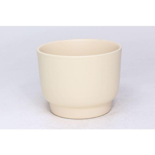 Visuel 1 du produit Cache-pot en céramique beige Calm - Ø 6,5/7,3 x H 6 cm