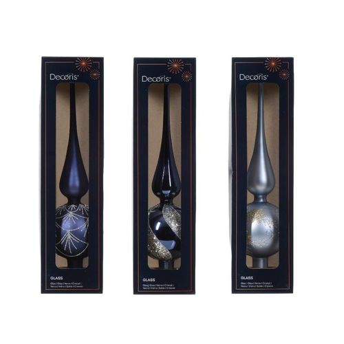 Visuel 1 du produit Cimier en verre bleu - H 31 cm