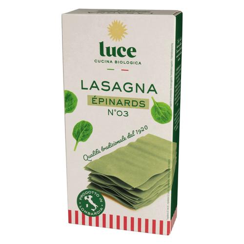 Visuel 1 du produit Lasagnes aux épinards bio Luce - 250 g