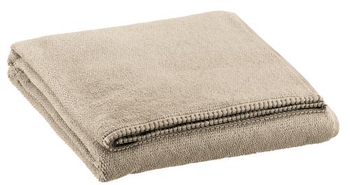 Visuel 1 du produit Drap de bain en coton coloris galet Vivaraise Bora -  150 x 90 cm