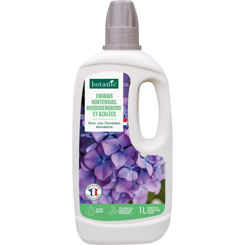 Visuel 1 du produit Engrais horsentias, rhododendrons et azalées en bouteille botanic® - 1L