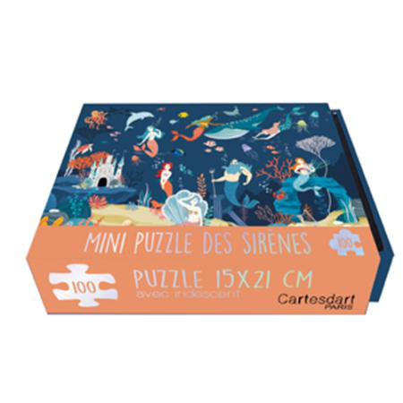 Visuel 1 du produit Mini puzzle sirènes coloris multicolore Cartes d'Art