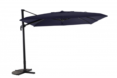 Visuel 2 du produit Parasol déporté en toile bleu jean chiné MWH - 3x3m