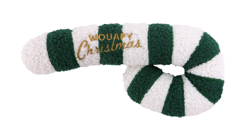 Visuel 2 du produit Peluche de Noël pour chien sucre d'orge coloris multicolore Wouapy - modèle moyen