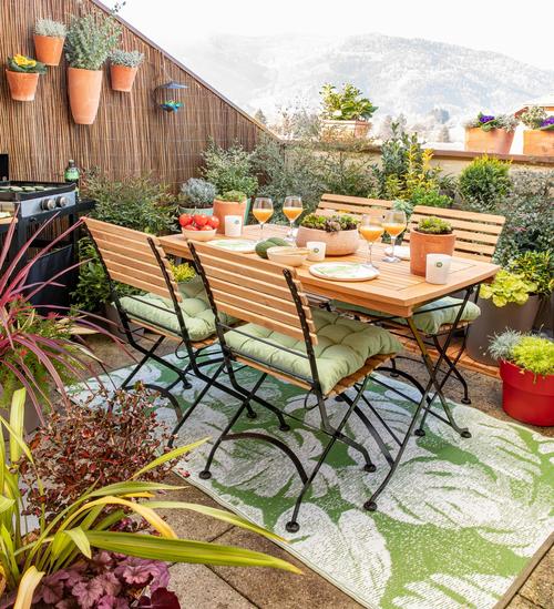 Visuel 8 du produit Table pliante extensible rectangulaire Norma - 120/160 x 70 x 74 cm