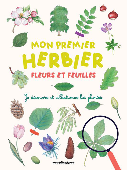 Visuel 1 du produit Livre Mon premier herbier Fleurs et feuilles Éditions Merci les livres - 96 pages