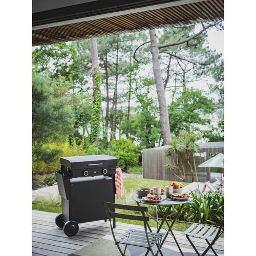 Visuel 5 du produit Capot pour barbecue Origin 60 coloris noir en acier Forge Adour Origin - 63,2 x 48,5 x 11,9 cm