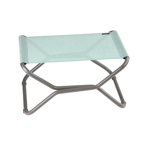 Visuel 1 du produit Repose jambes pliant en acier et toile Batyline gris Titane Lafuma Next - 66,5 x 51 x 35 cm