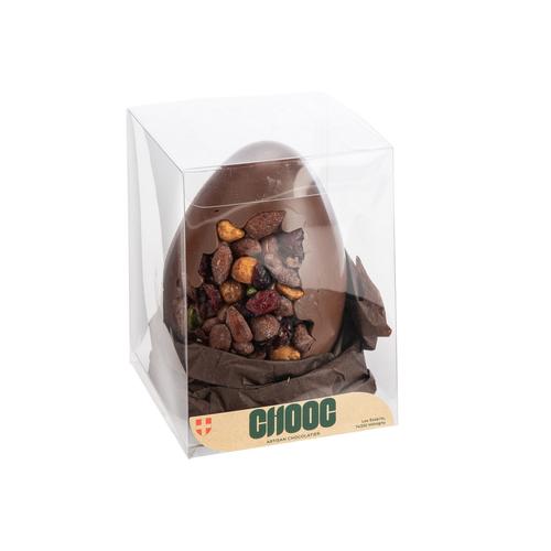 Visuel 1 du produit Œuf au chocolat au lait garni mendiant Chooc - 160 g