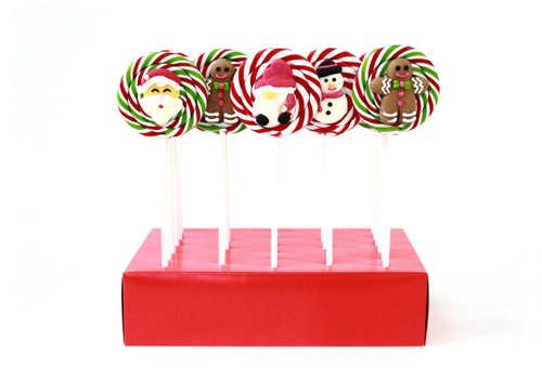 Visuel 1 du produit Sucette avec un décor de Noël Apipis - 60 g