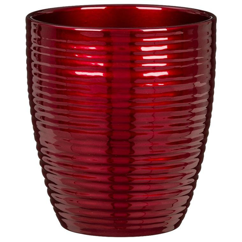 Visuel 1 du produit Cache pot en céramique rouge Scheurich 669 Orchidées Bordeaux Brilliant - Ø 14 cm