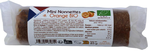 Visuel 1 du produit Mini nonnette orange bio en sachet Apidis - 85 g