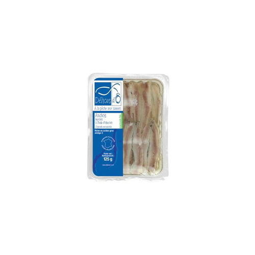 Visuel 1 du produit Anchois marinés huile d'olive Délices D'O - 125 g