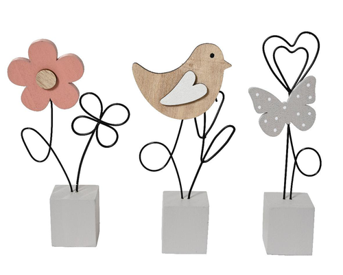 Visuel 1 du produit Porte-carte en contreplaqué multicolore - 6,5 x 3 x 14 cm