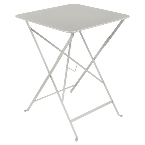 Visuel 1 du produit Table pliante Bistro coloris gris en acier Fermob - 57 x 57 x 74 cm