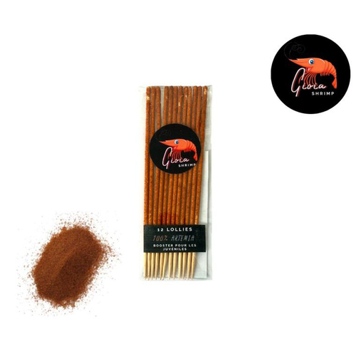 Visuel 1 du produit Lollies 100% artemia pour les crevettes d'aquarium Gioiashrimp – sachet de 12