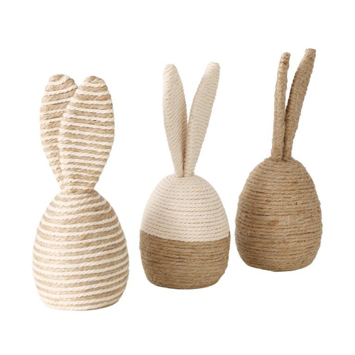 Visuel 1 du produit Œuf à oreilles de lapin naturel Nalio - H 17,5 x D 7,5 cm