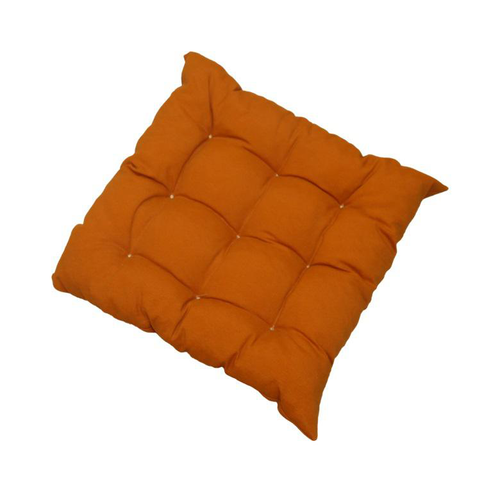 Visuel 1 du produit Assise de fauteuil matelassée en polyester/coton coloris abricot Cap - 46 x 46 x 9 cm