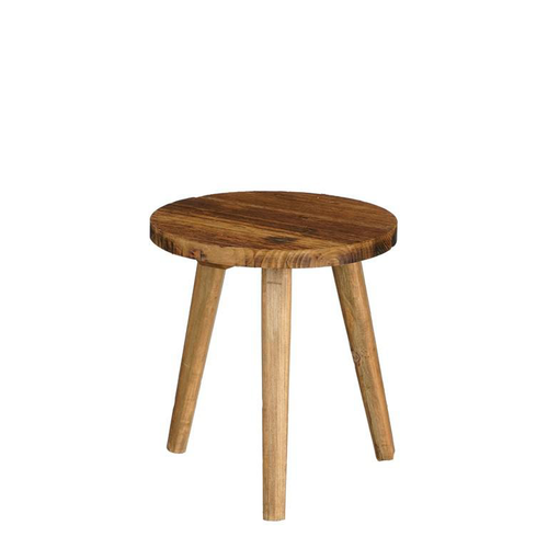 Visuel 1 du produit Table d’appoint en bois recyclé marron Bold petit modèle - Ø 26 x H 28 cm