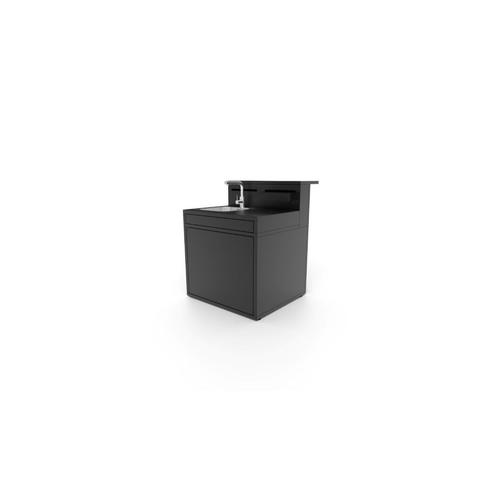 Visuel 3 du produit Support évier fermé en acier noir forme comptoir de bar Forge Adour - 90 x 97,2 x 112,5 cm