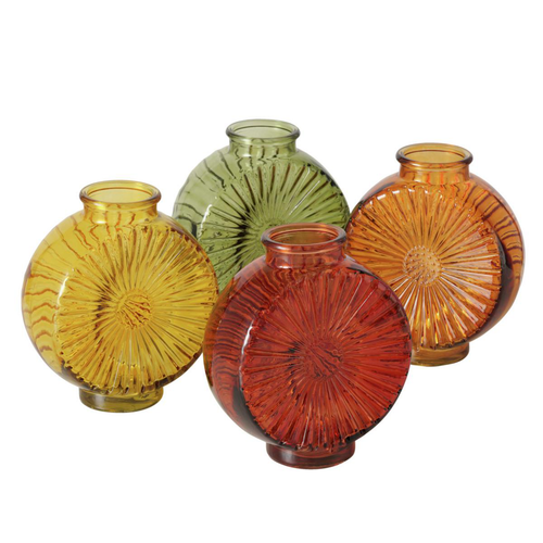 Visuel 1 du produit Vase rond en verre coloré Gebby - 15,2 x 7,2 x 17,3 cm