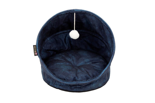 Visuel 1 du produit Grotte pour chat bleu Kensington Scruffs – Taille 44 x 44 x 48 cm