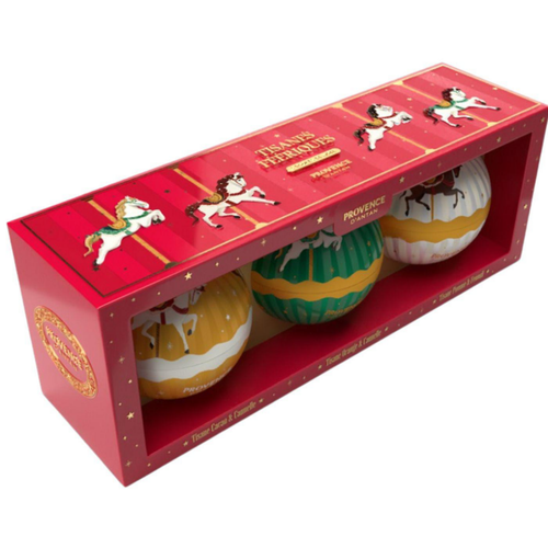 Visuel 1 du produit Coffret 3 boules de Noël tisanes féeriques Provence d'Antan - 48 g