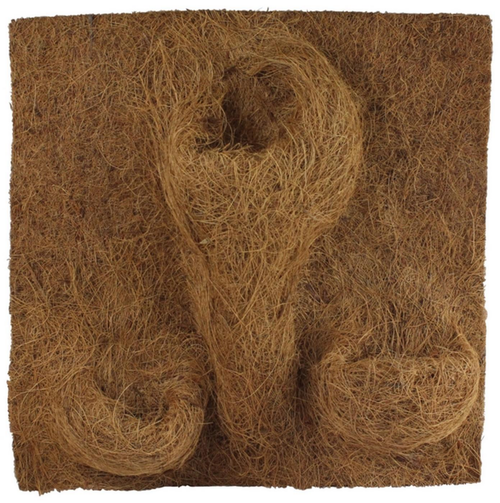 Visuel 1 du produit Décor de fond pour terrarium fibre de coco coloris marron Reptile Planet Planting Background - 40 x 40 x 10 cm