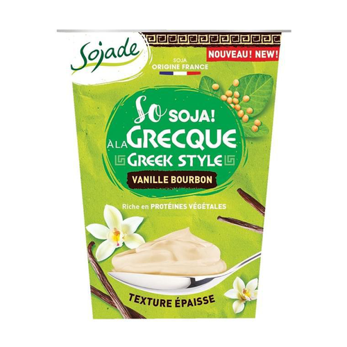 Visuel 1 du produit Dessert végétal bio So Soja Grecque à la vanille Sojade - 400 g