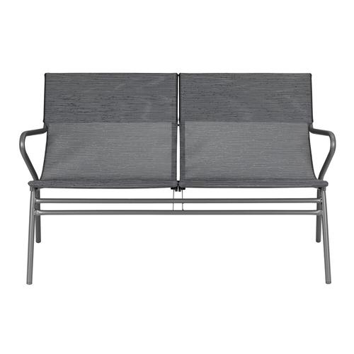 Visuel 3 du produit Canapé d'extérieur en aluminium coloris anthracite Vence Batyline Lafuma - 123 x 69 x 70 cm