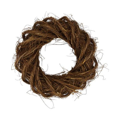 Visuel 1 du produit Couronne ronde en bois de saule brun - Ø 35 x H 9 cm