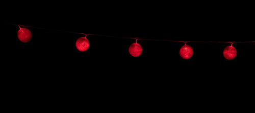 Visuel 1 du produit Guirlande lumineuse LED à lumière fixe rouge sur secteur - 3,40 m