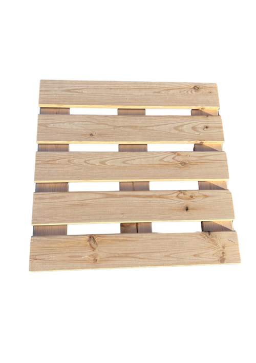 Visuel 2 du produit Dalle en bois de pin du Nord non huilé - 50 x 50 cm