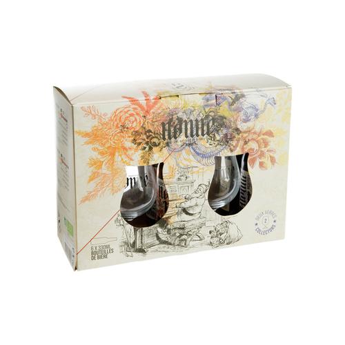 Visuel 1 du produit Coffret Nonne bio + 1 verre Nonne - 4 x 33 cl
