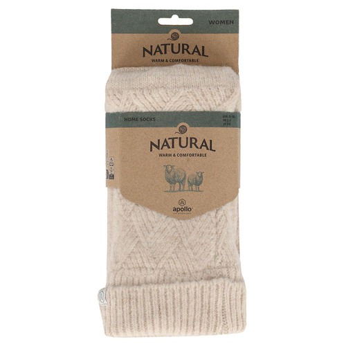 Visuel 1 du produit Chaussettes d'intérieur en laine coloris gris Apollo Structure - 39/42