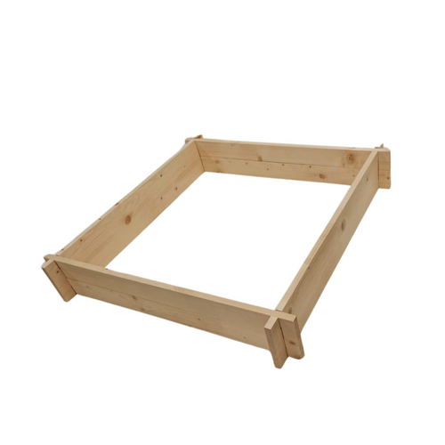 Visuel 2 du produit Potager carré en bois de sapin PEFC - 90 x 90 x 16 cm
