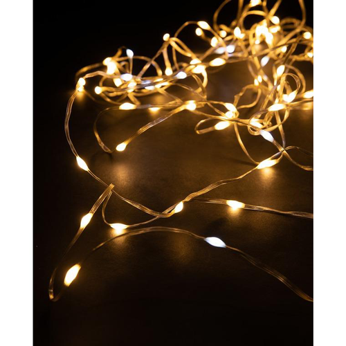 Visuel 1 du produit Guirlande lumineuse micro LED à lumière blanc chaud - 10 m