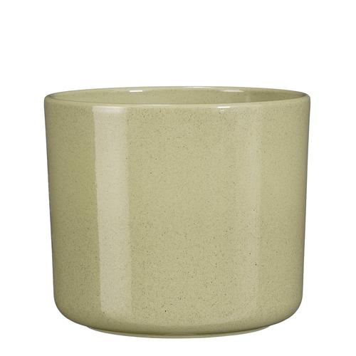 Visuel 1 du produit Pot rond coloris vert en céramique Mica Decorations - 17,5 x Ø 19 cm