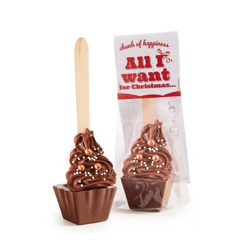 Visuel 1 du produit Cuillère pour chocolat chaud de Noël Ickx - 63 g