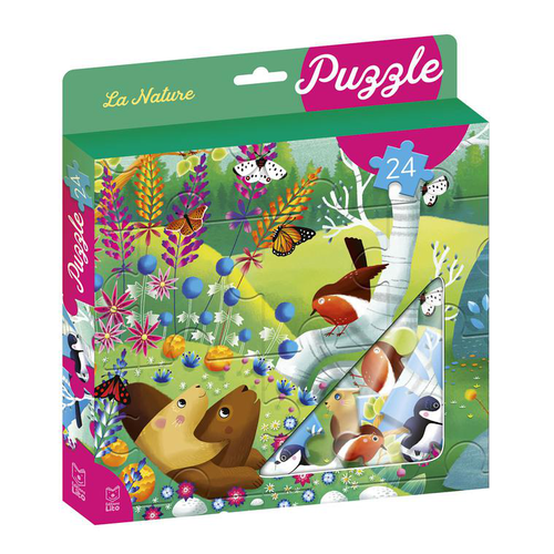 Visuel 1 du produit Ma boîte à puzzle 24 pièces “la nature” Editions Lito