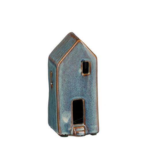 Visuel 1 du produit Maison décorative en céramique grise grand modèle - 5,5 x 5 x 11,5 cm