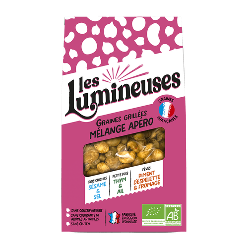 Visuel 1 du produit Mélange apéro de graines bio grillées Les Lumineuses - 90 g