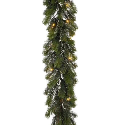 Visuel 1 du produit Guirlande de sapin artificielle Winnipeg LED blanc chaud à piles - L 270 x Ø 30 cm