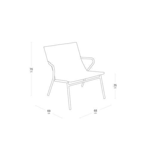 Visuel 6 du produit Fauteuil 1 place Vence Batylin Obsidian coloris gris Lafuma - 68 x 69 x 70 cm