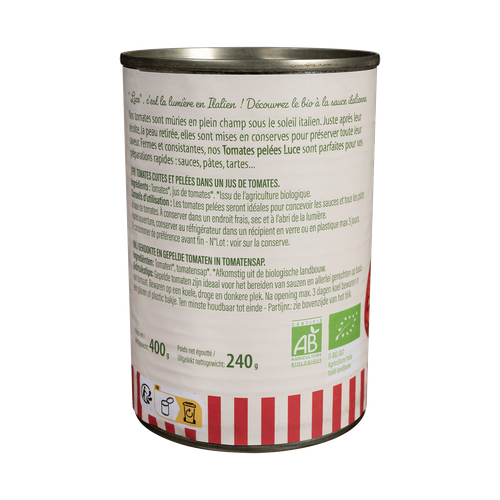 Visuel 3 du produit Tomates pelées bio Luce - 400 g