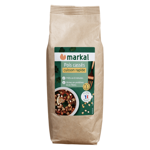 Visuel 1 du produit Pois cassés bio cuisson rapide Markal - 400 g
