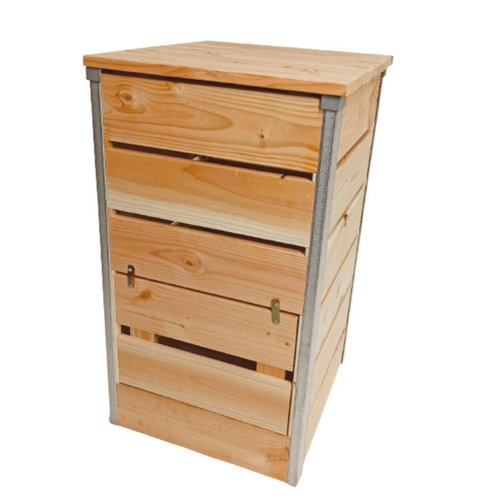 Visuel 1 du produit Composteur steel en bois Mon Petit Potager 50 x 45 cm - 148 L