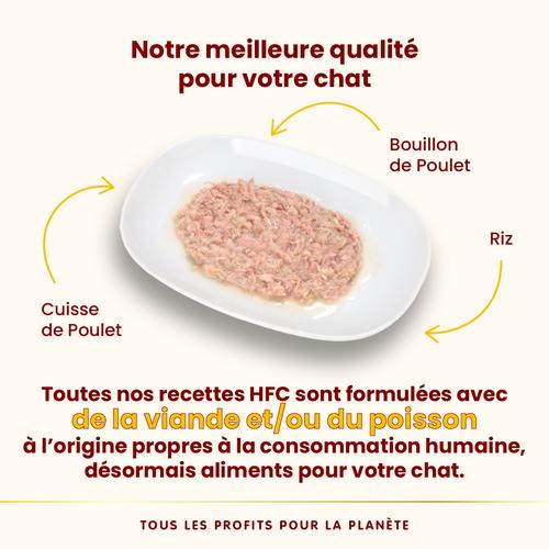 Visuel 3 du produit Pâtée pour chat HFC Natural à la cuisse de poulet Almo Nature - 70 g