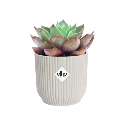 Visuel 2 du produit Cache pot blanc soie Elho Vibes fold mini - Ø 11 cm