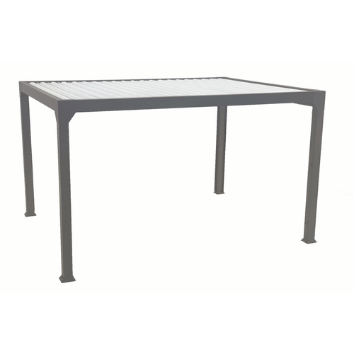 Visuel 1 du produit Pergola bioclimatique gris sable motorisée Green Outside Actual - 4 x 3 m
